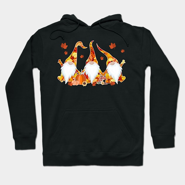 Pumpkin Gnomes Fall Autumn Cute Halloween Hoodie by PaulAksenov